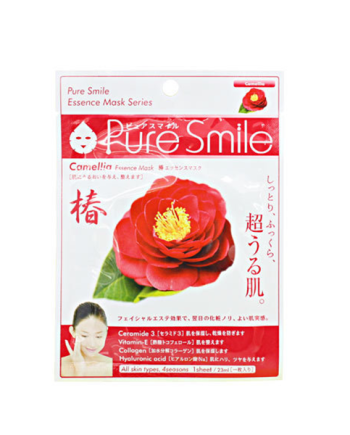 Mặt Nạ Hoa Trà Dưỡng Trắng Da Puresmile Essence Mask Camellia Nhật Bản