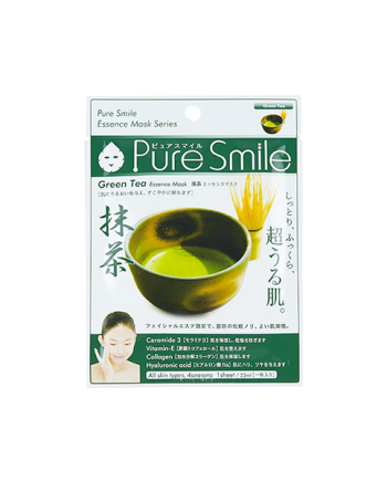 Mặt Nạ Trà Xanh Dưỡng Trắng Puresmile Essence Mask Green Tea