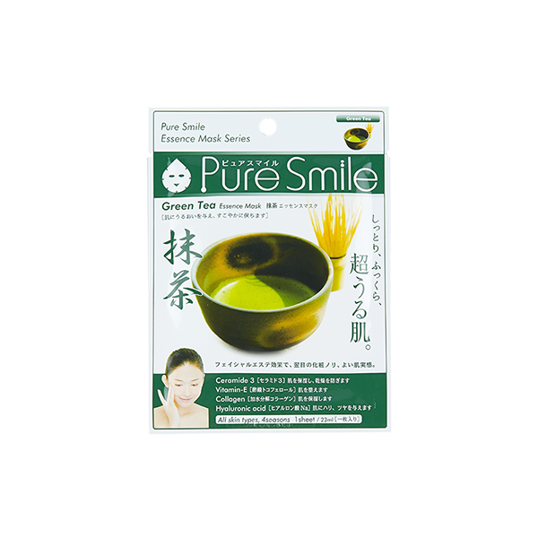 Pure Smile Essence Mask Green Tea - Mặt Nạ Dưỡng Trắng Da Với Chiết Xuất Từ Trà Xanh