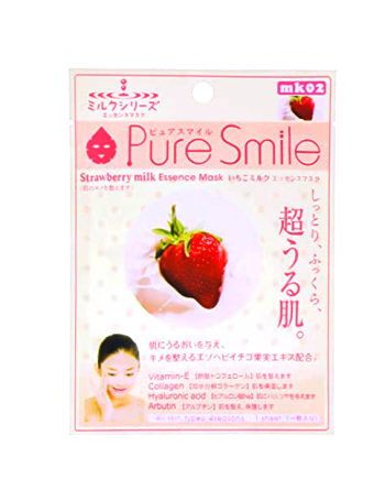 Mặt Nạ Tinh Chất Dưỡng Sáng Da Từ Sữa Tươi & Dâu Tây Puresmile Essence Mask Strawberry Milk