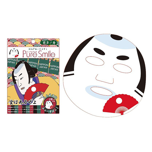 Pure Smile Oedo Art Mask Momimaro - Mặt Nạ Dưỡng Trắng Da Với Chiết Xuất Từ Tinh Chất Trà Xanh, Rau Sam, Cây Phỉ