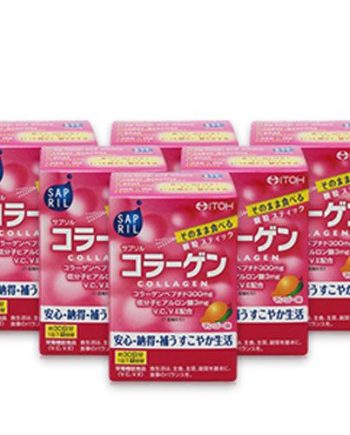 6 Hộp Bột Uống Collagen Dưỡng Trắng Da Itoh Sapril Collagen
